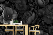 3D Abstract Black Floral Pattern Wallpaper Wall Mural Wall Decor Wall Art Wall Sticker Remoable Wallpaper