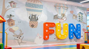 3D Play Centre Amusement Park Funfair Carnie Cartoon Animals Wall Mural Wallpaper 11