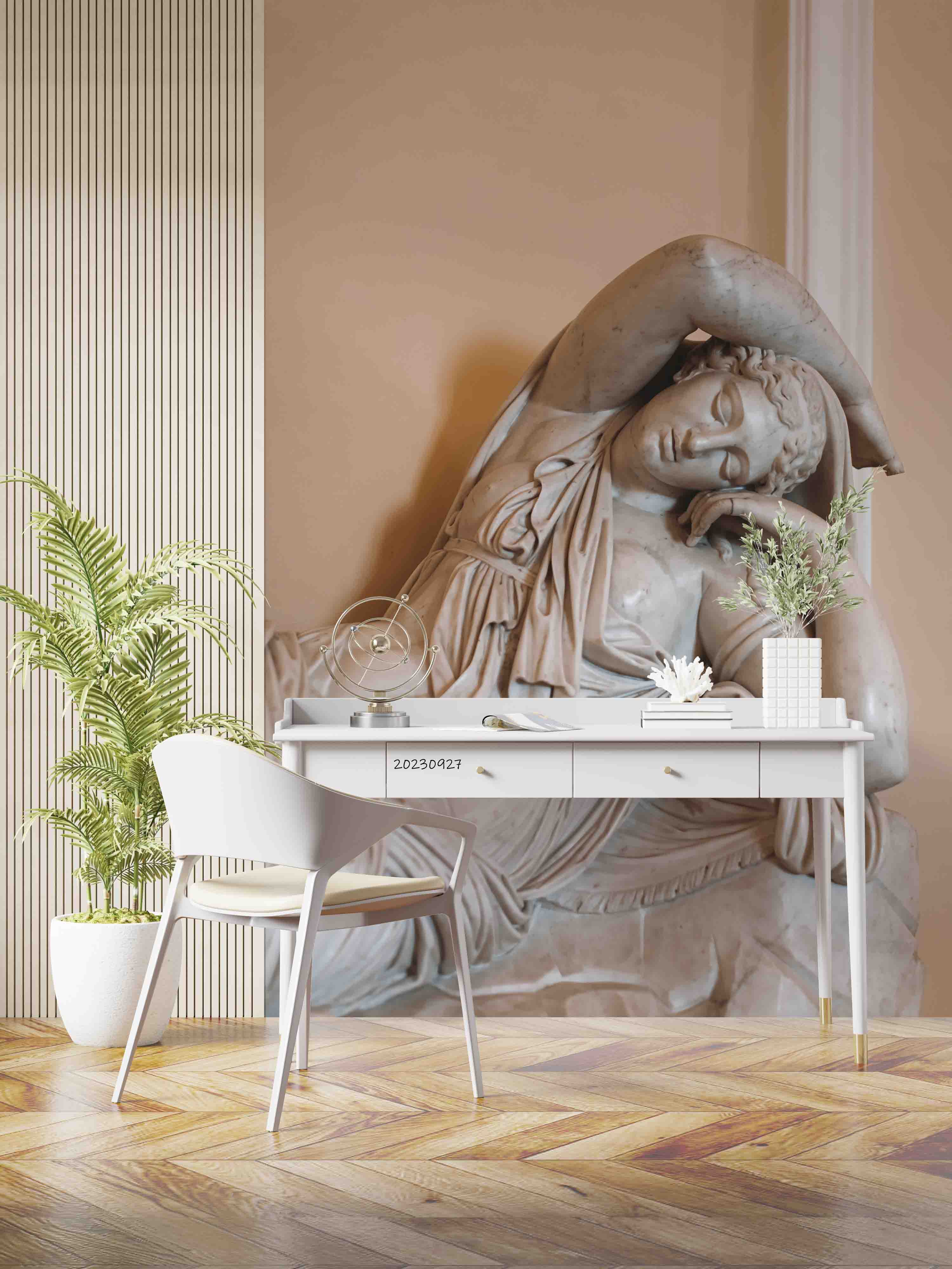 3D Sculpture Woman Sleep Wall Mural Wallpaper YXL 2434