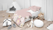 3D Floral Peony Pink Quilt Cover Set Bedding Set Duvet Cover Pillowcase 64