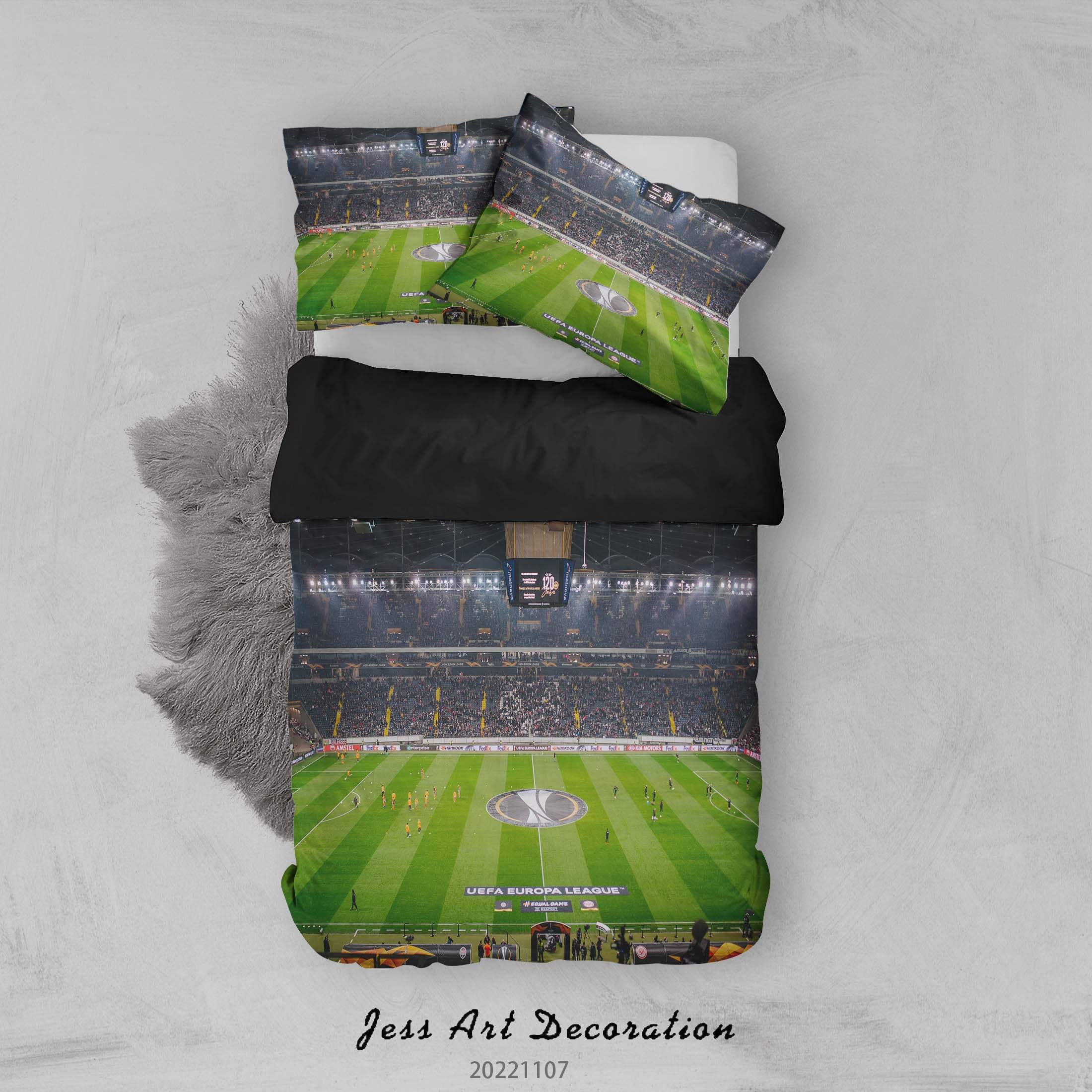 3D Frankfurt Football Field Spectator Seats Person Quilt Cover Set Bedding Set Duvet Cover Pillowcase 738