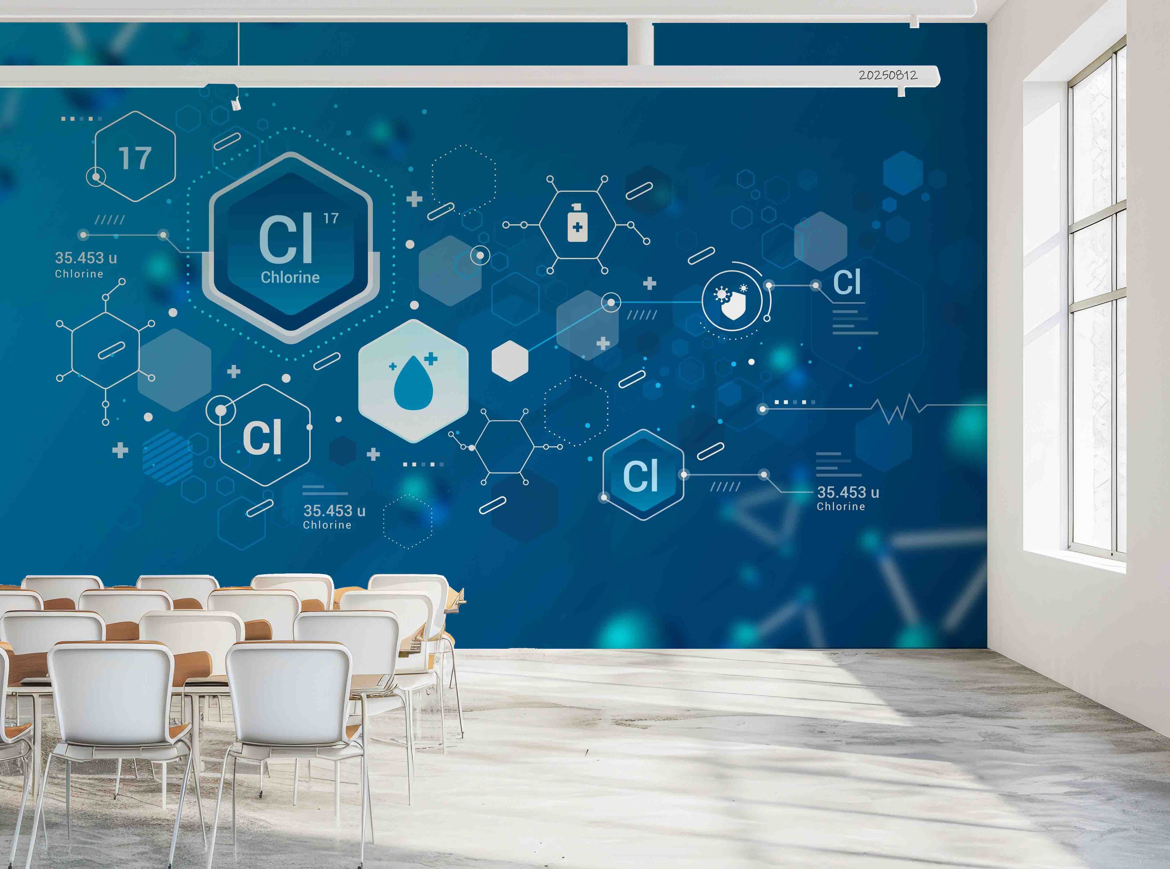 3D School STEM Science Lab Classroom Teaching Aid Chemistry Wall Mural Wallpaper 53