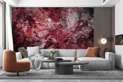 3D Abstract Damaskeen Red Wave Wall Mural Wallpaper YXL 611