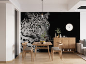 3D Animal Lion Black Wall Mural Wallpaper YXL 2821
