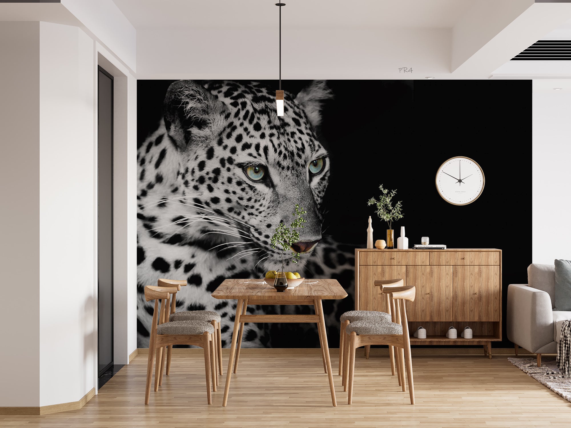 3D Animal Lion Black Wall Mural Wallpaper YXL 2821