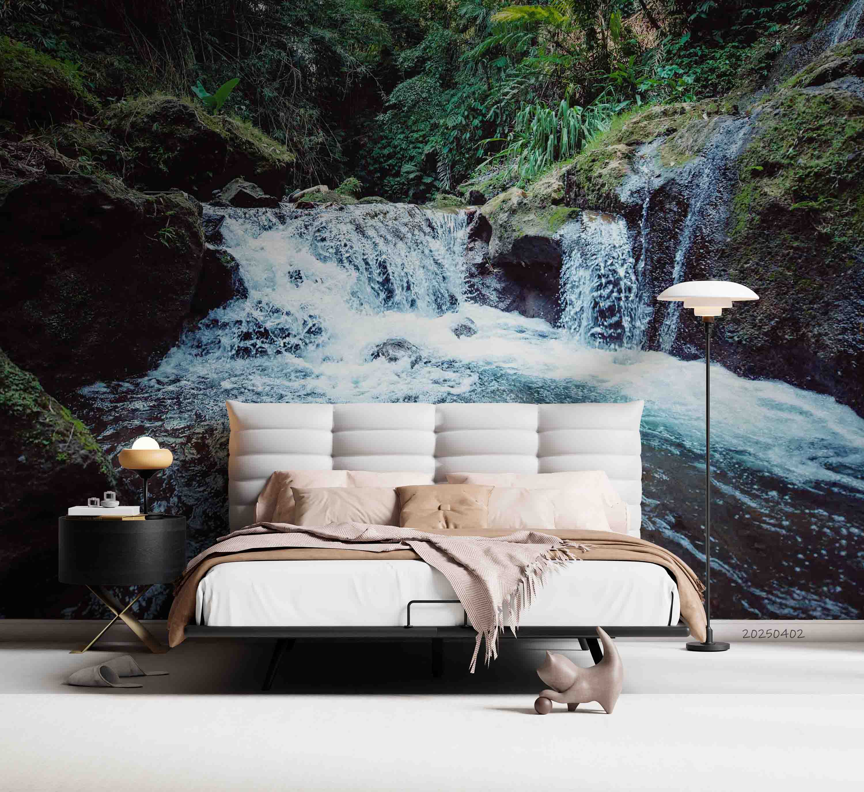 3D Green Mountain Forest Stream Landscape Wallpaper Wall Mural Wall Decor Wall Art Wall Sticker Remoable Wallpaper