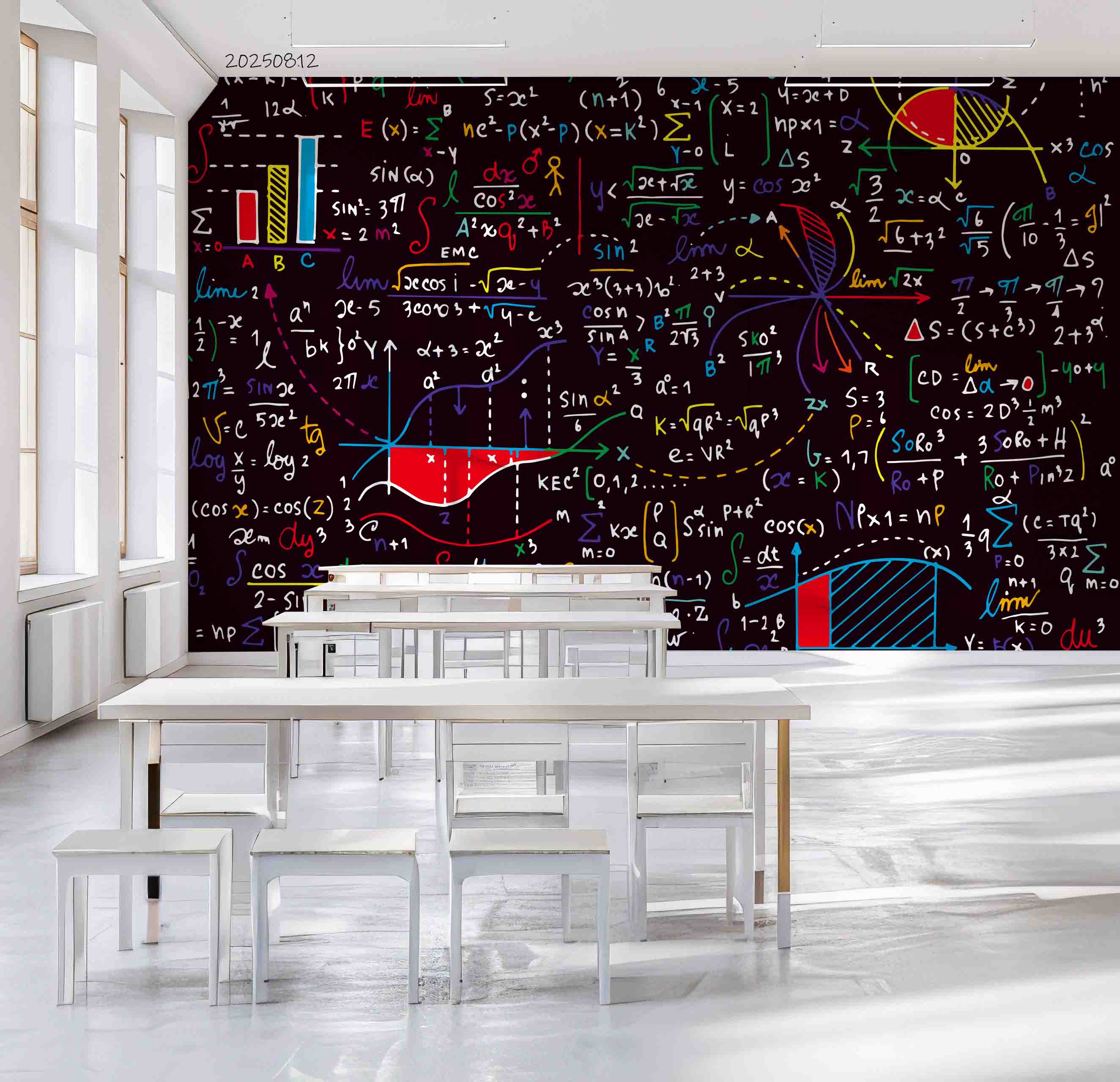 3D School STEM Science Lab Classroom Teaching Aid Math Wall Mural Wallpaper 30