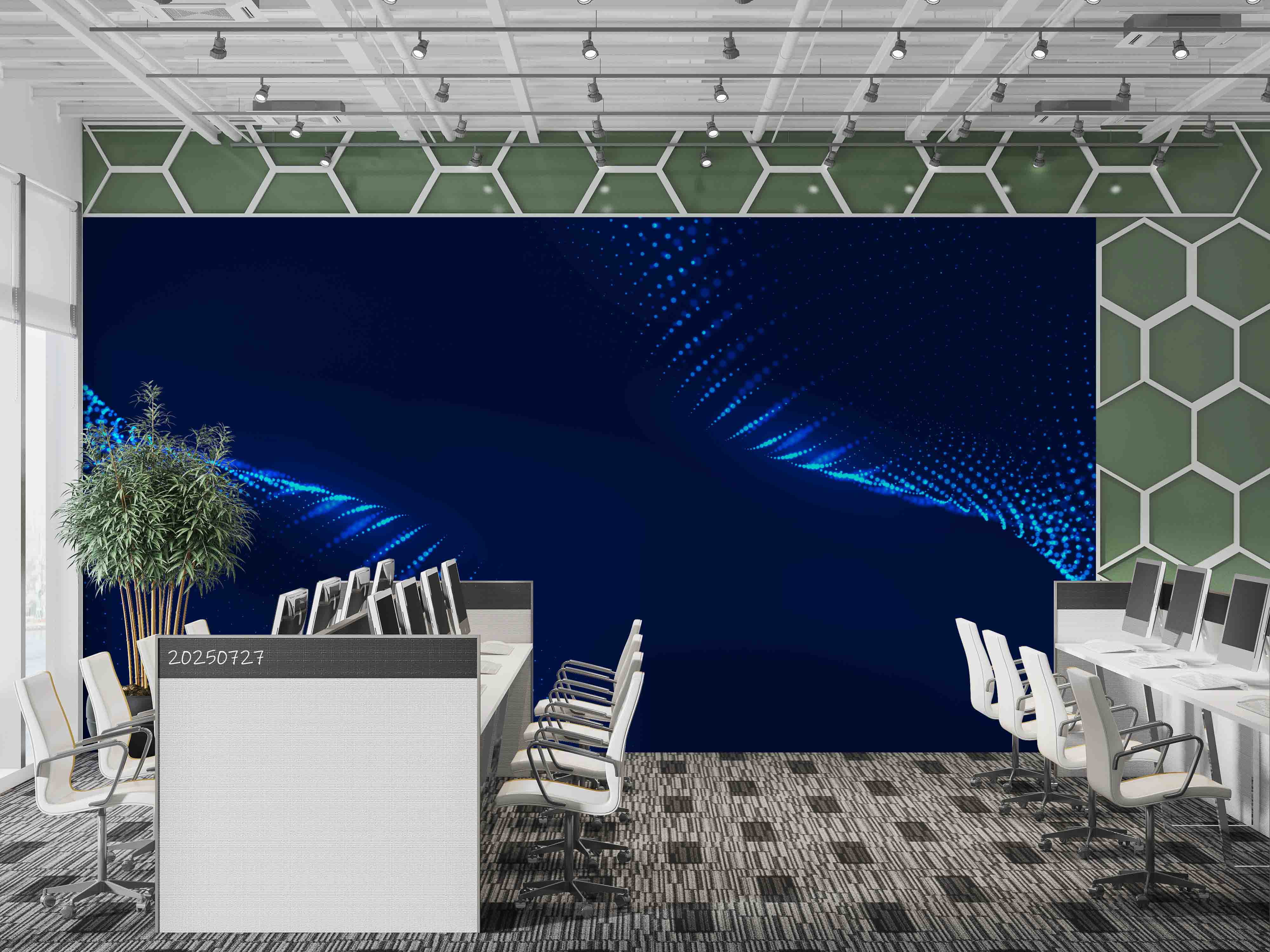 3D Office Business Commerce Technology Wall Mural Wallpaper 36