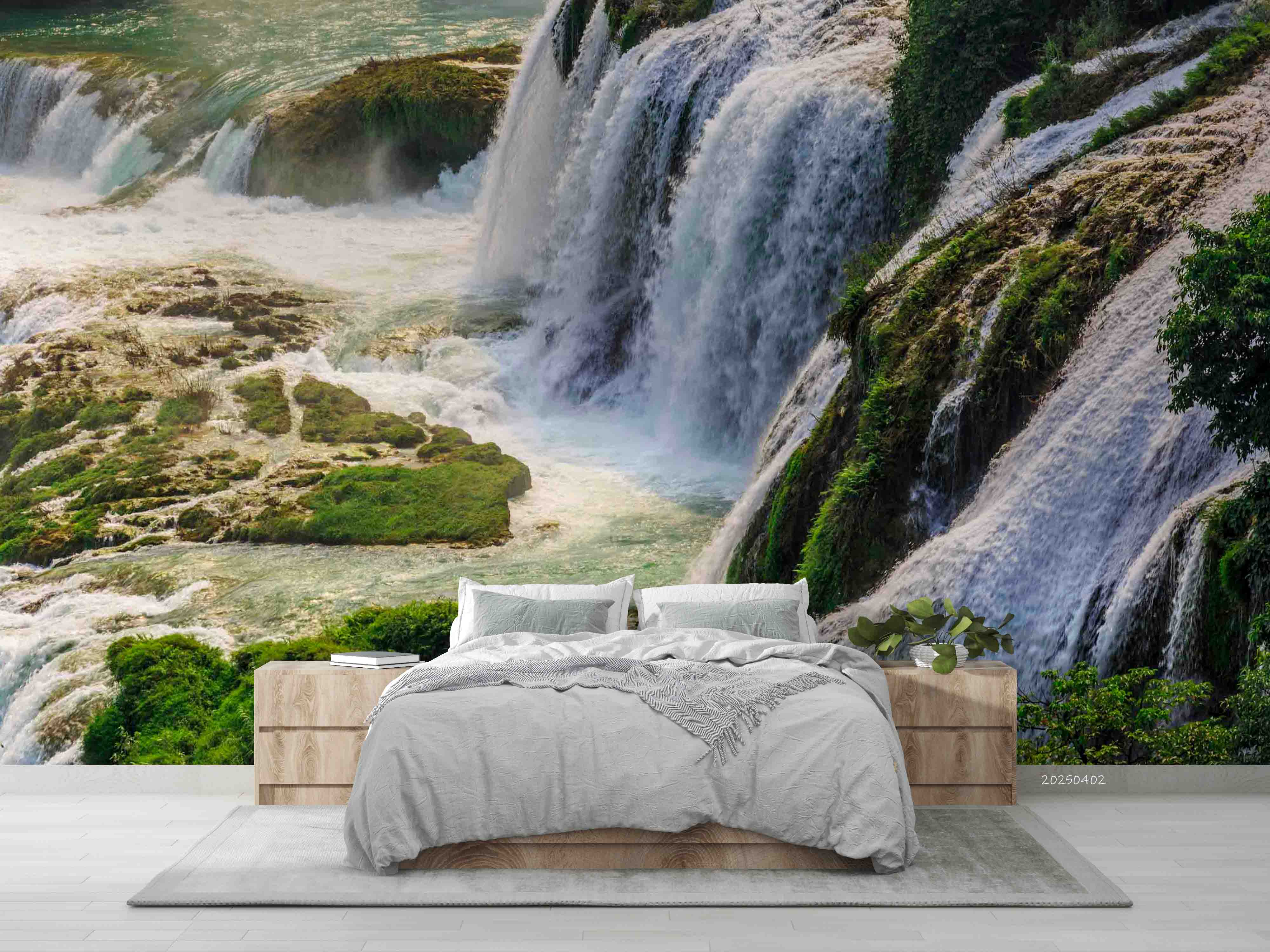 3D Stream Rock Natural Scenery Wallpaper Wall Mural Wall Decor Wall Art Wall Sticker Remoable Wallpaper