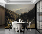3D Scenery Forest Tree Road Grassland Wall Mural Wallpaper YXL 25- Jess Art Decoration