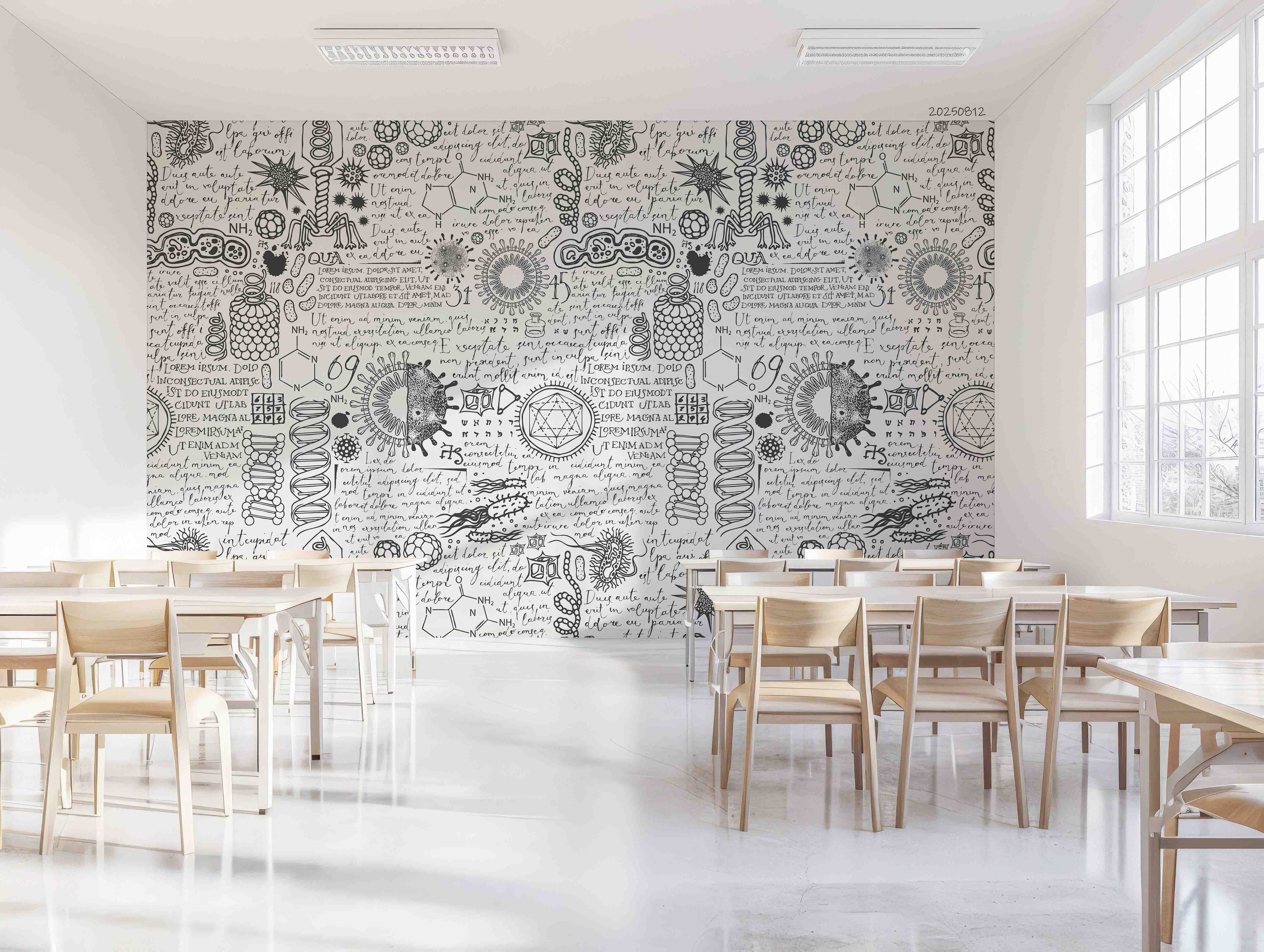 3D School STEM Science Lab Classroom Teaching Aid Biology Wall Mural Wallpaper 10