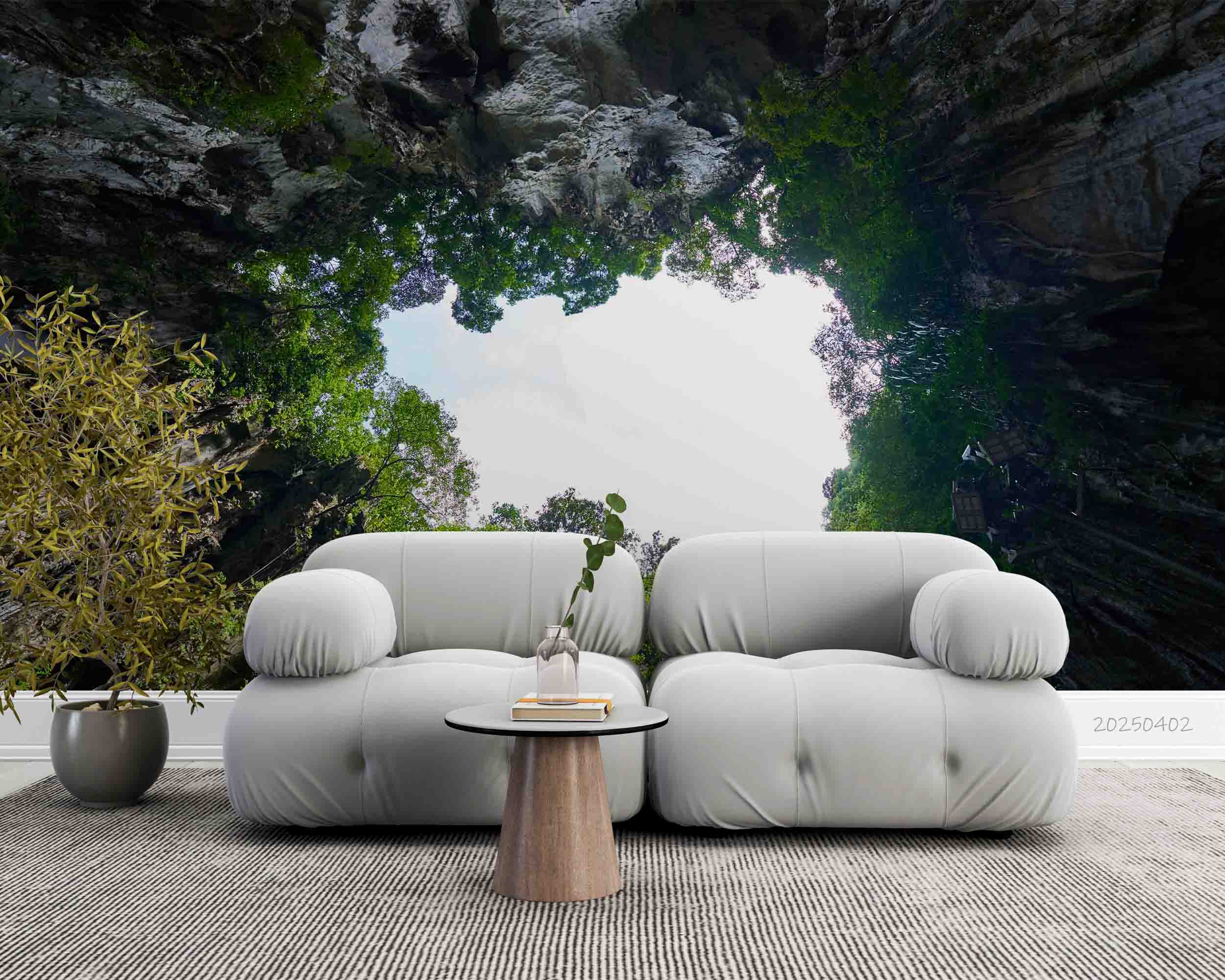 3D Green Mountain Forest Natural Scenery Wallpaper Wall Mural Wall Decor Wall Art Wall Sticker Remoable Wallpaper