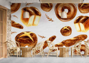 3D Watercolor Bakery Background Wall Mural Wallpaper GD 5218- Jess Art Decoration
