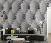 3D Luxury Gray Fabric Texture Old Sofa Wall Mural Wallpaper GD 3812- Jess Art Decoration