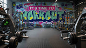 3D Gym Fitness Dumbbell Wall Mural Wallpaper 5