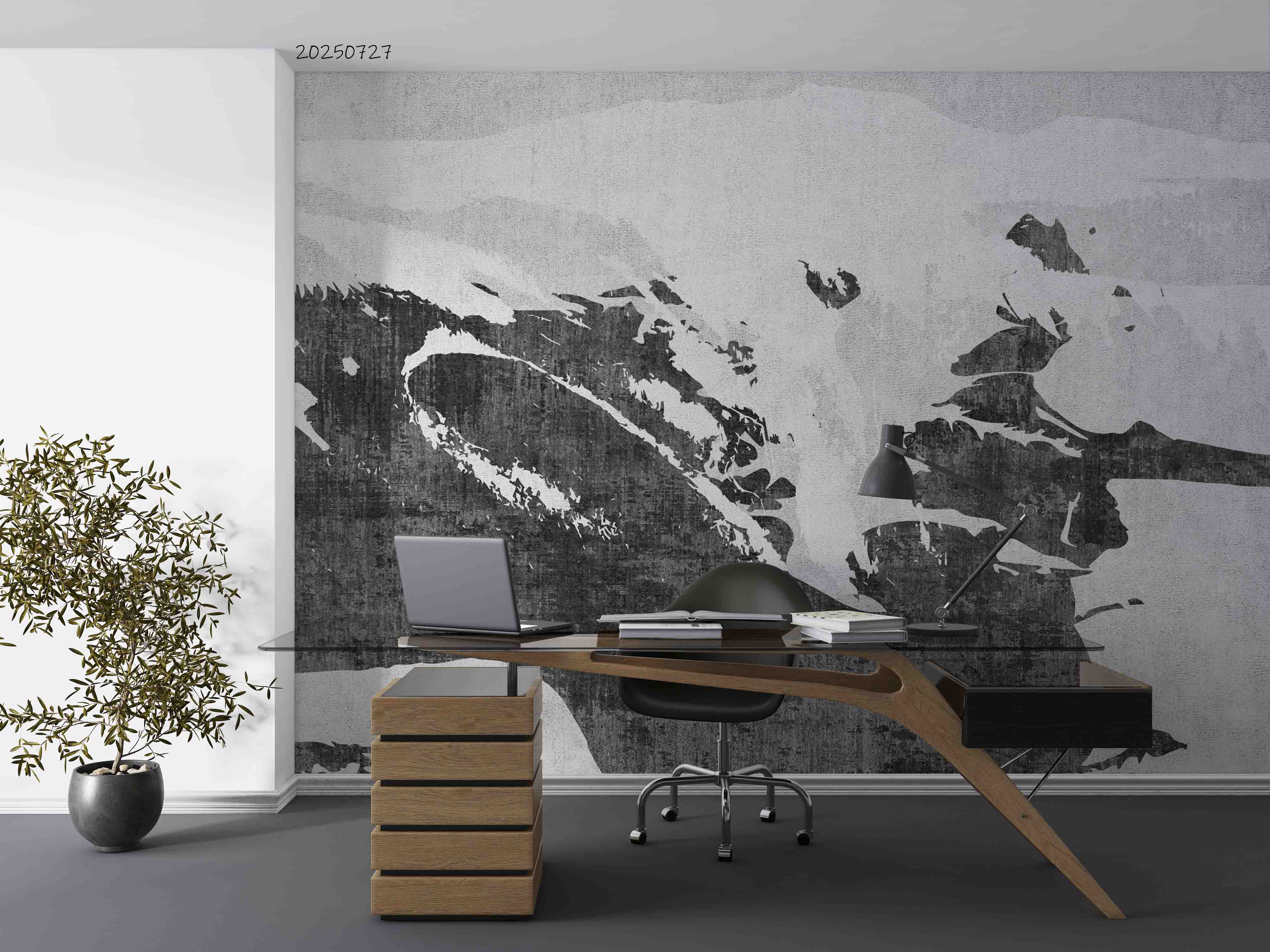 3D Office Business Commerce Modern Abstract Wall Mural Wallpaper 16