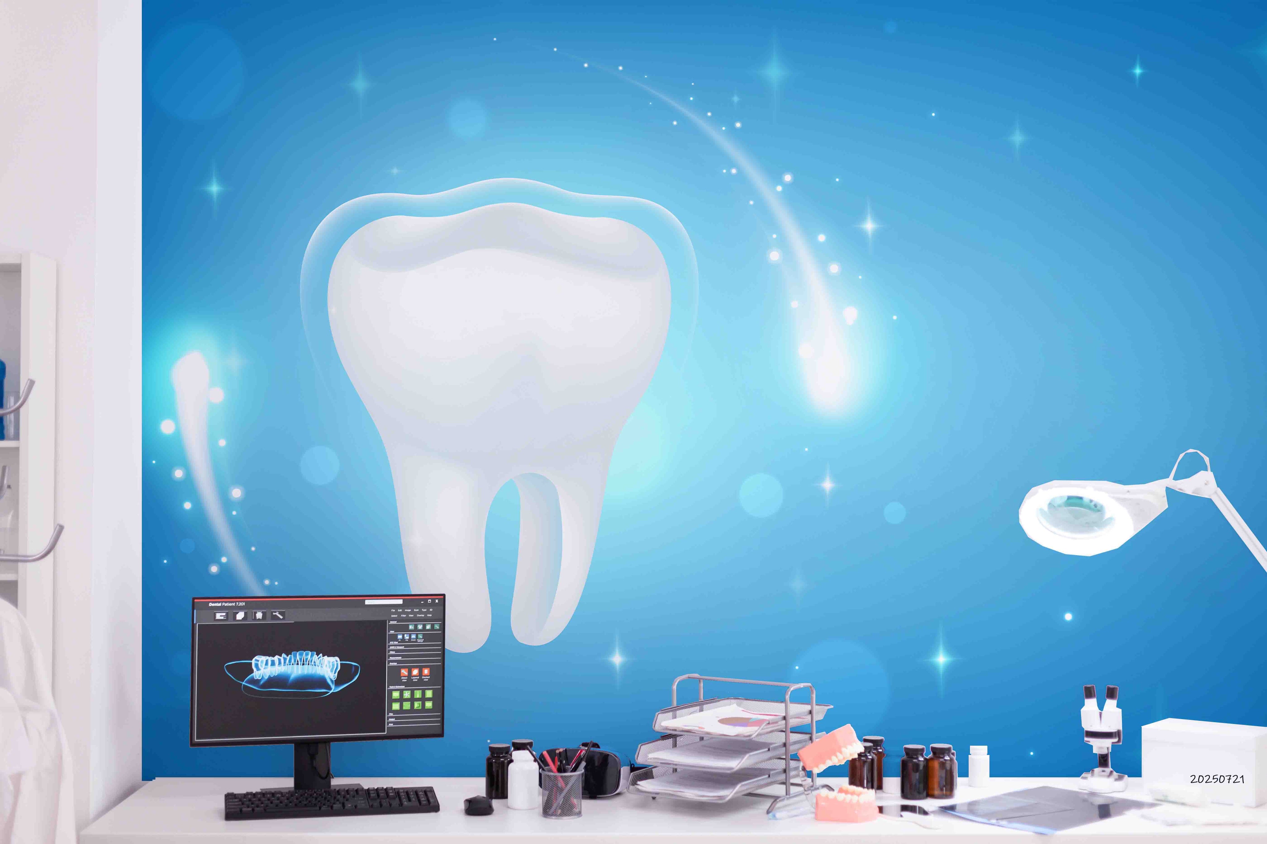 3D Dental Clinic Hospital Rehabilitation Center Stomatology Health Wall Mural Wallpaper 14