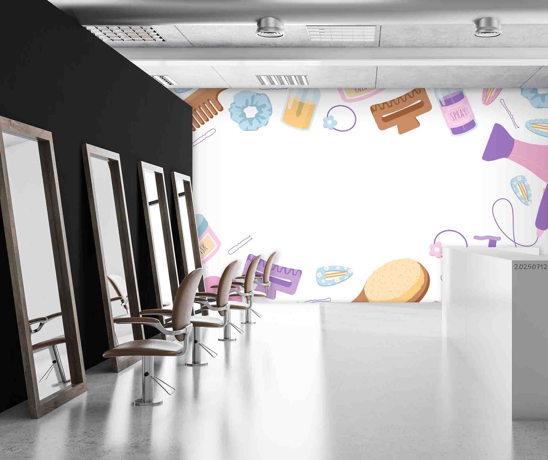 3D Salon Shop Beauty Salon Manicure Set Manicure Tools Wall Mural Wallpaper 51