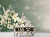 3D White Floral Wallpaper Wall Mural Wall Decor Wall Art Wall Sticker Remoable Wallpaper