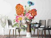 3D Hand Drawn Colorful Bouquet Wallpaper Wall Mural Wall Decor Wall Art Wall Sticker Remoable Wallpaper LQH