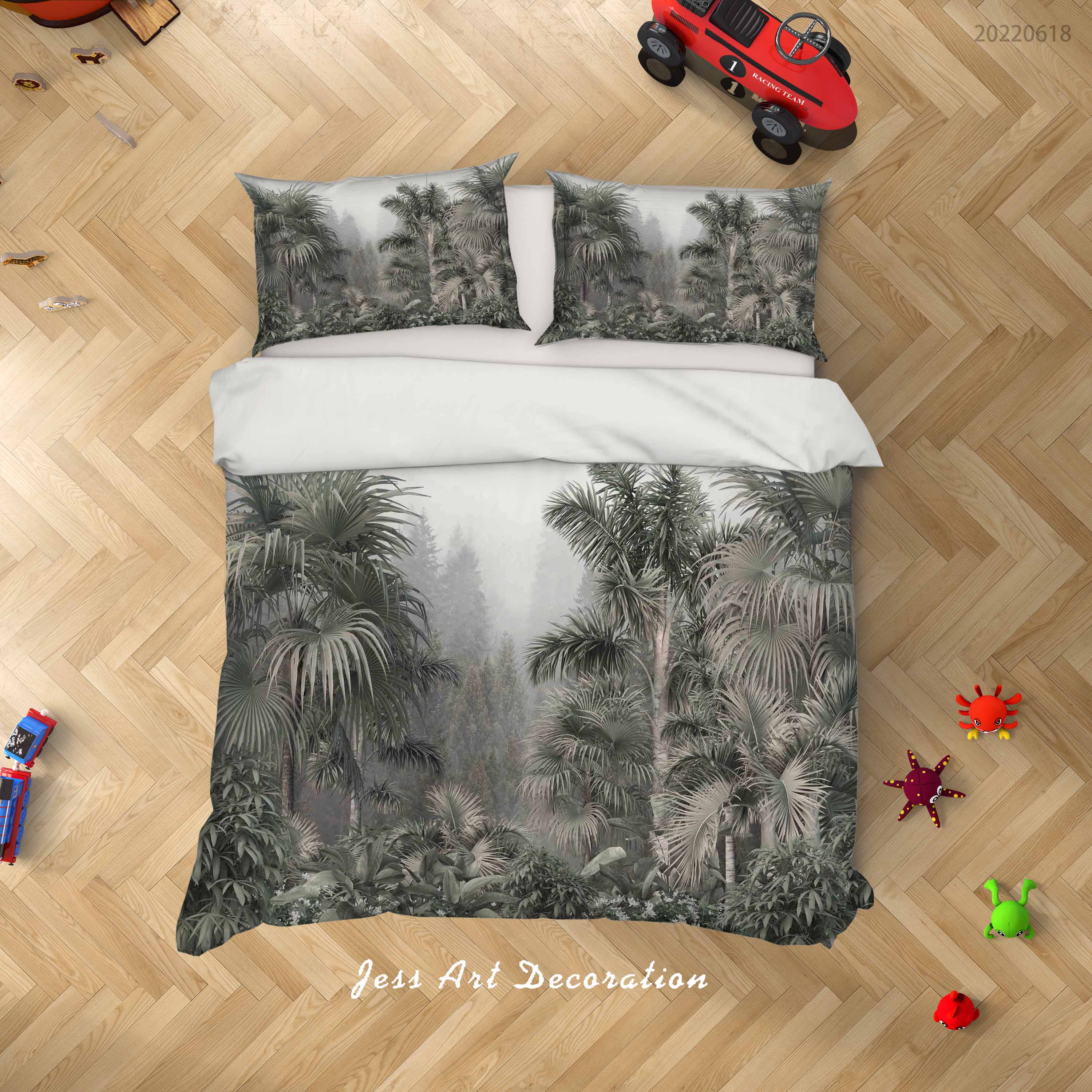 3D Forest Tree Quilt Cover Set Bedding Set Duvet Cover Pillowcase 688