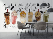 Bubble Milk Tea Boba Milk Tea Pearl Milk Tea Delicious Drink Wallpaper cafe & food wall mural for cafe, restaurant or shop in