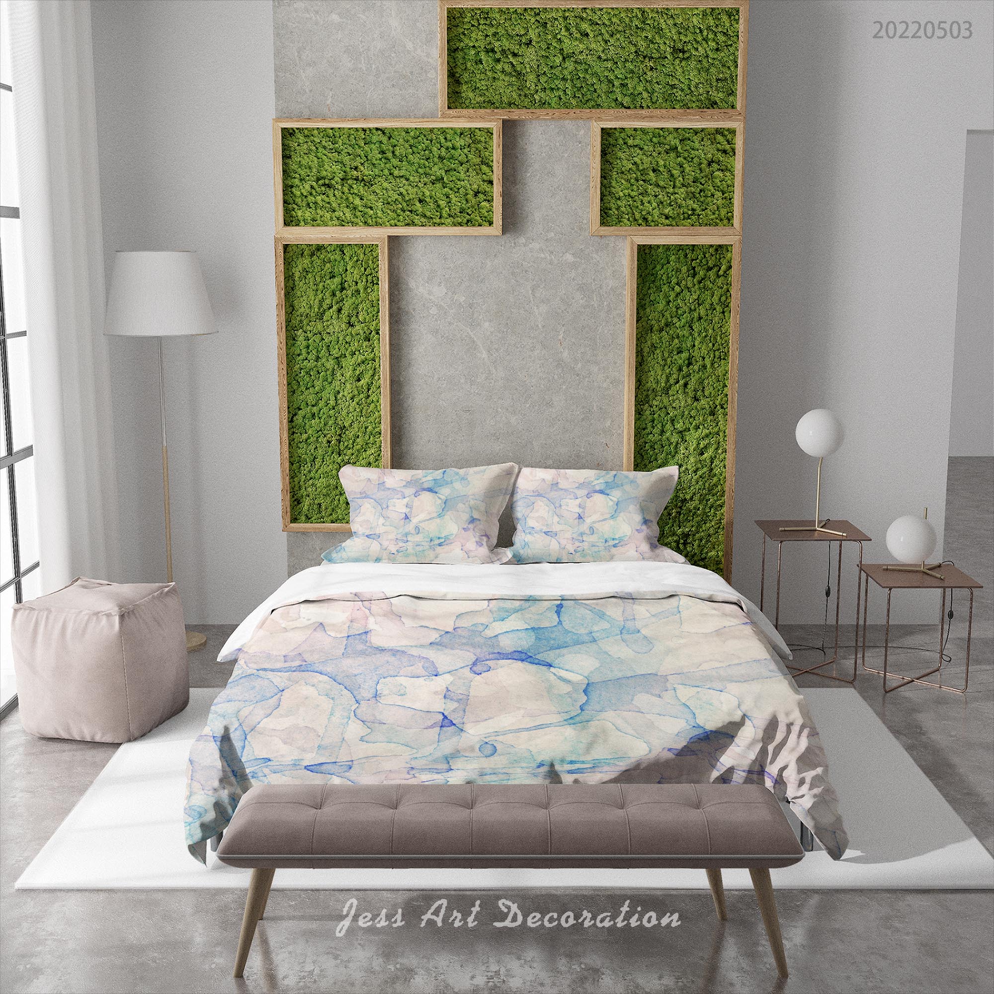 3D Ink And Wash Quilt Cover Set Bedding Set Duvet Cover Pillowcase 467