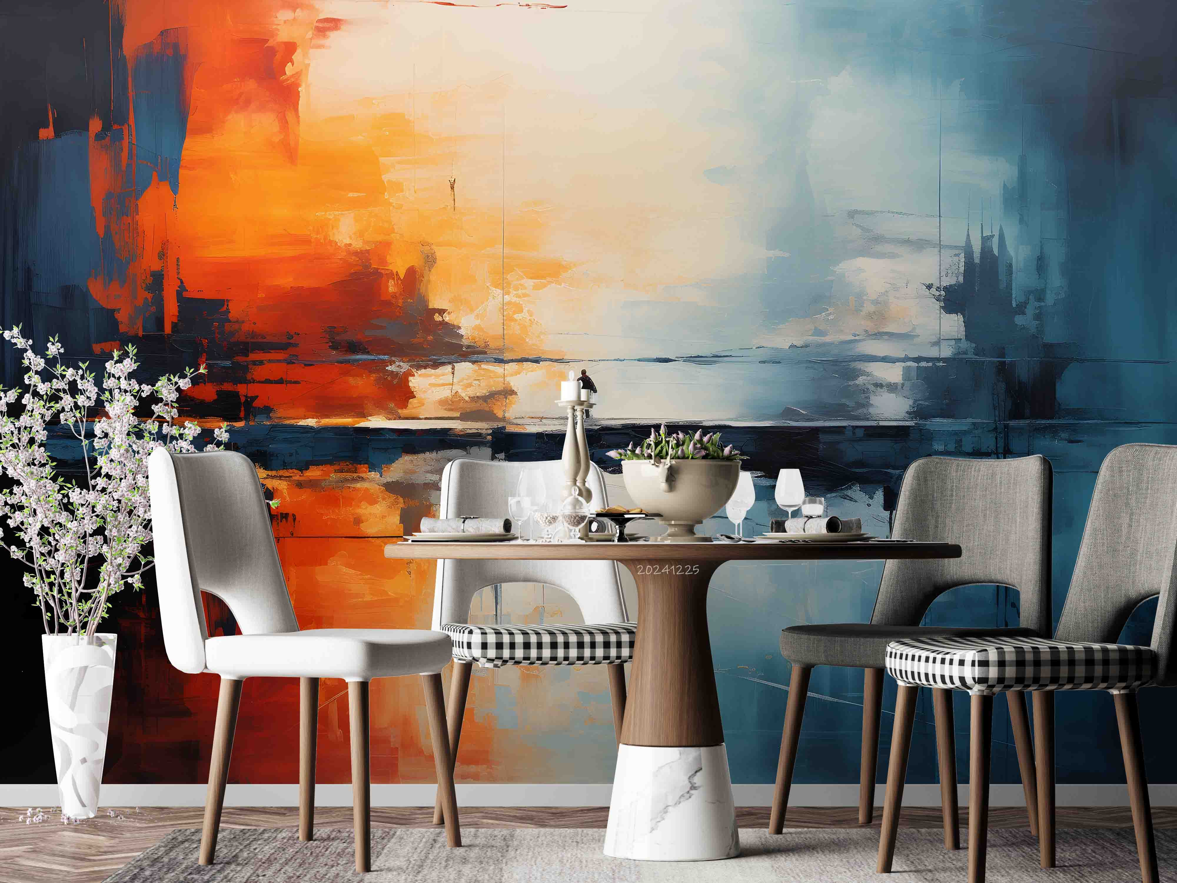 3D Nature Landscape Oil Painting Wallpaper Wall Mural Wall Decor Wall Art Wall Sticker Remoable Wallpaper LQH 5