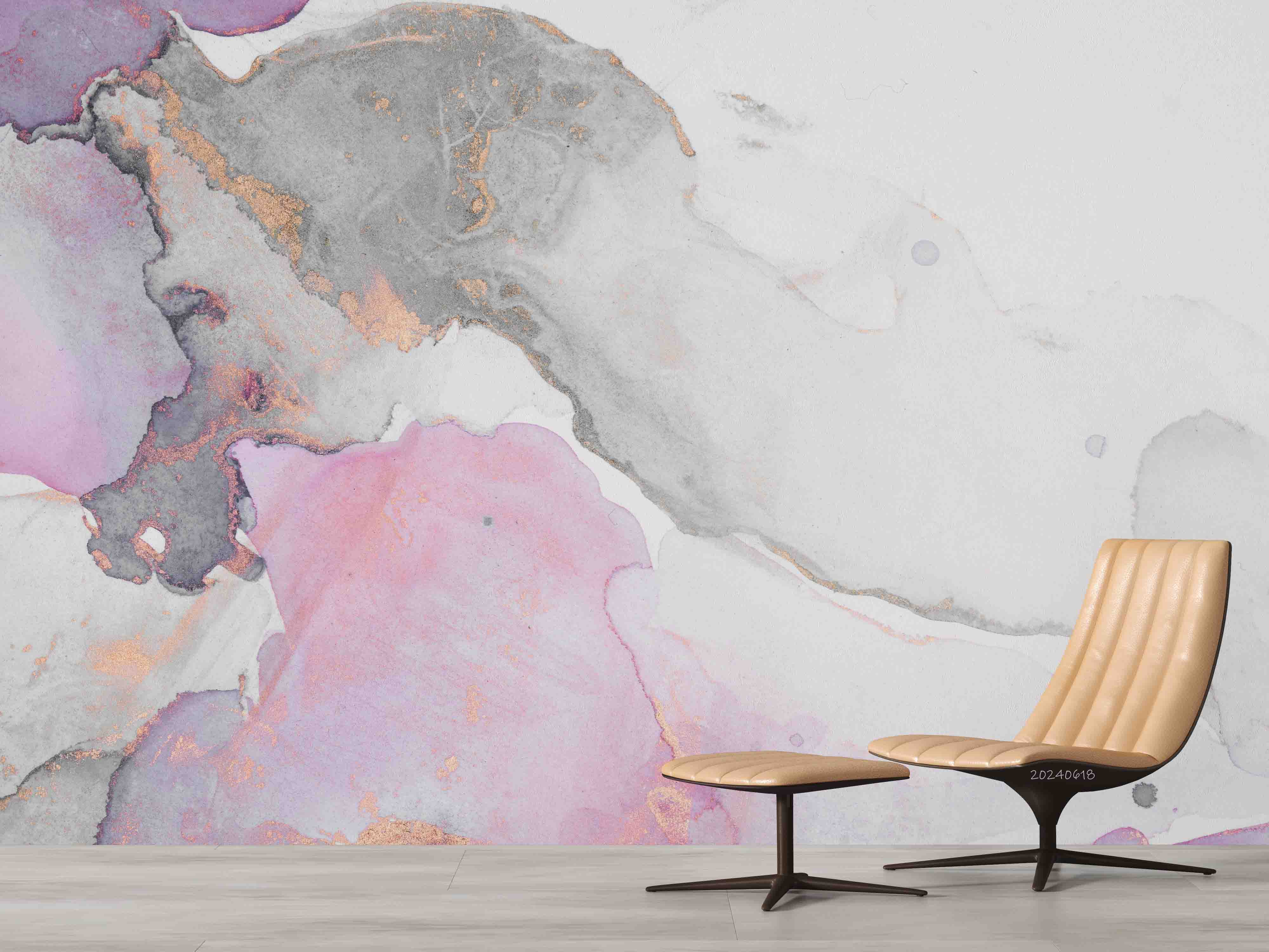 3D Abstract Damaskeen Dull Polish Wall Mural Wallpaper YXL 612