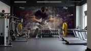 3D Gym Fitness Gymnasium Dumbbell Wall Mural Wallpaper 66