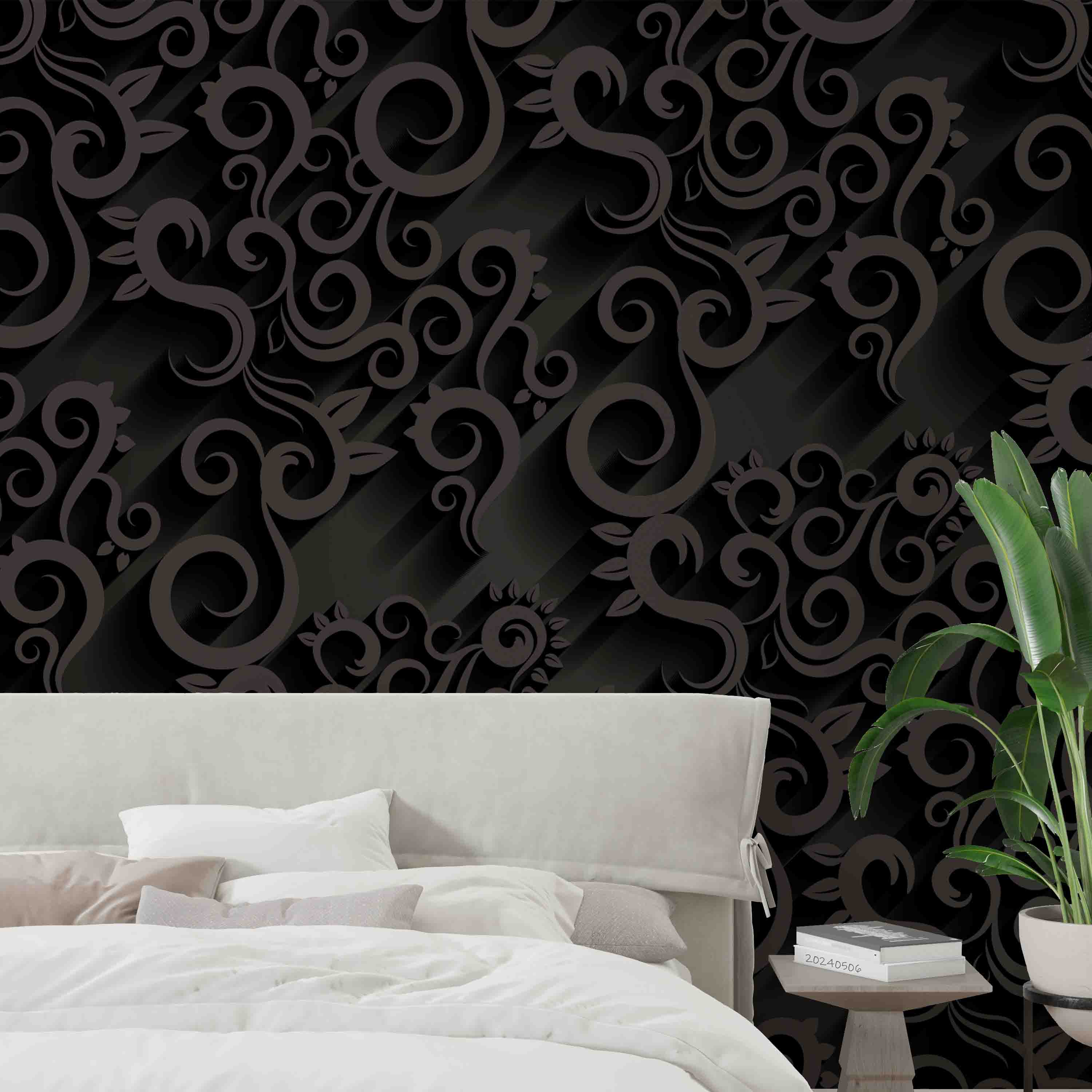 3D Abstract Black Artistic Pattern Wallpaper Wall Mural Wall Decor Wall Art Wall Sticker Remoable Wallpaper