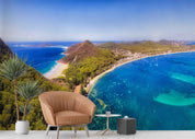 3D Blue Sea Mountain Coast Scenery Wall Mural Wallpaper GD 5623- Jess Art Decoration