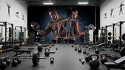 3D Gym Fitness Gymnasium Dumbbell Wall Mural Wallpaper 69