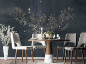 3D Abstract Grey Floral Leaf Wallpaper Wall Mural Wall Decor Wall Art Wall Sticker Remoable Wallpaper LQH