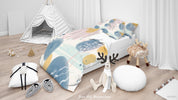 3D Geometric Round Leaf Wave Point Quilt Cover Set Bedding Set Duvet Cover Pillowcase 138
