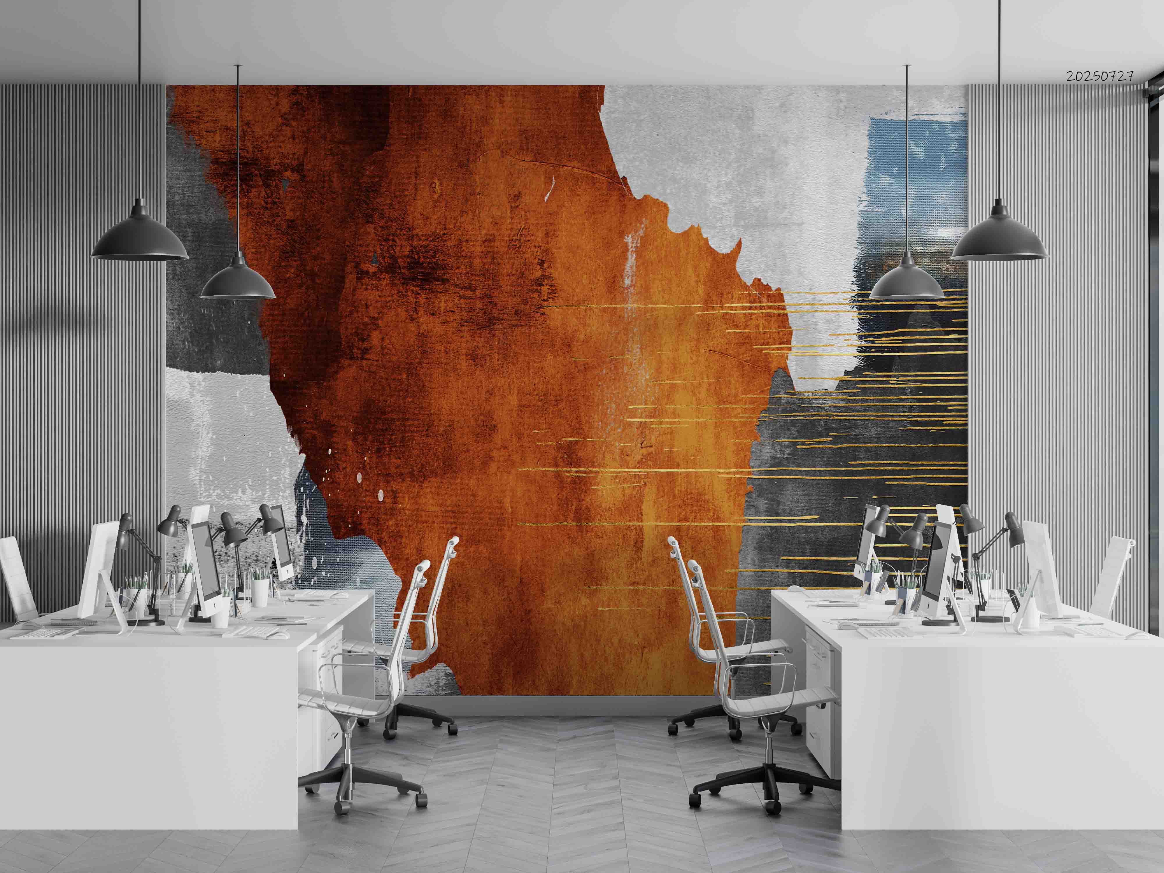 3D Office Business Commerce Marble Abstract Modern Wall Mural Wallpaper 39