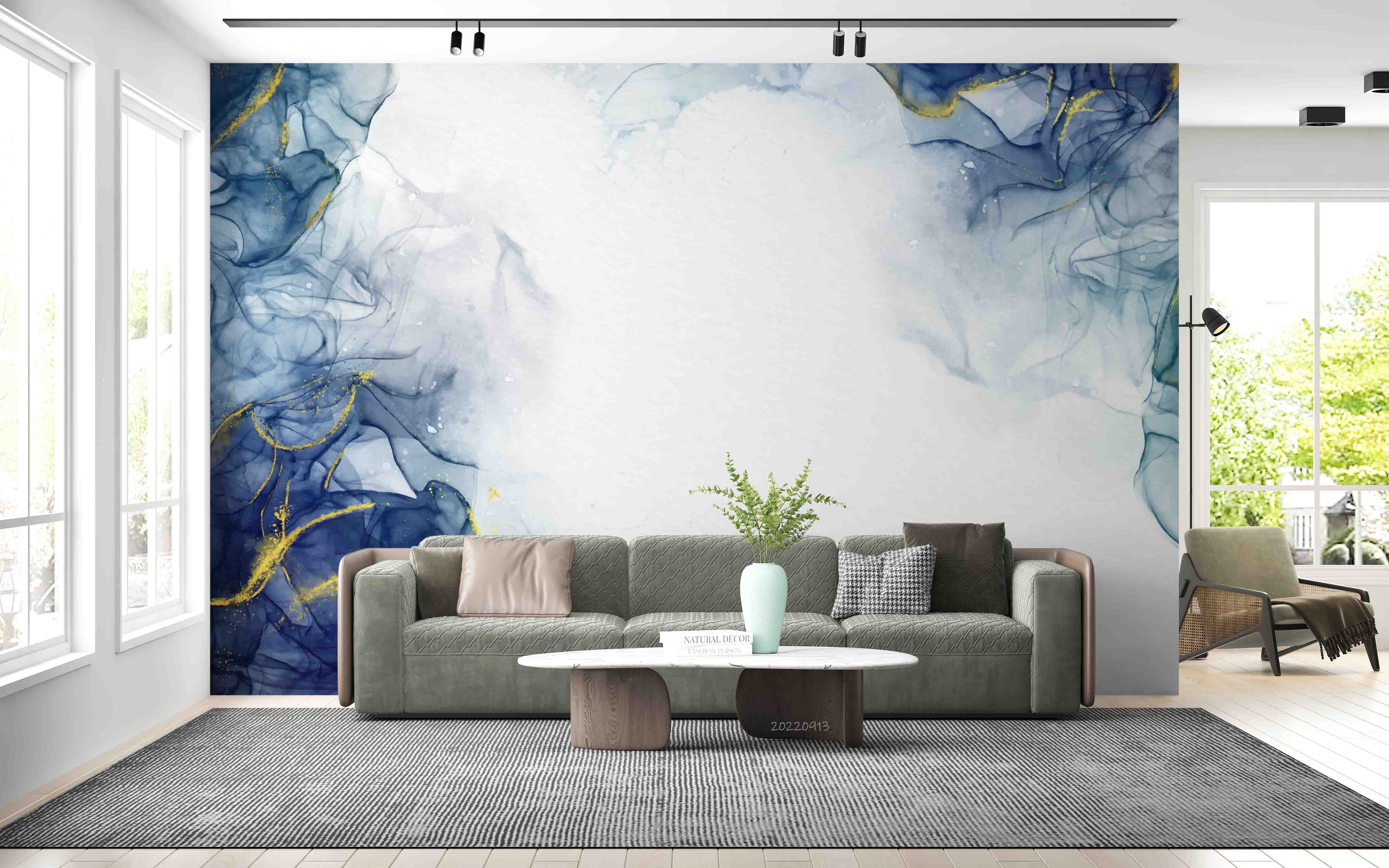 3D Watercolor Luxury Marble Texture Wall Mural Wallpaper GD 3506- Jess Art Decoration