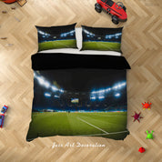 3D Rome Football Field Spectator Seats Lamplight Quilt Cover Set Bedding Set Duvet Cover Pillowcase 865
