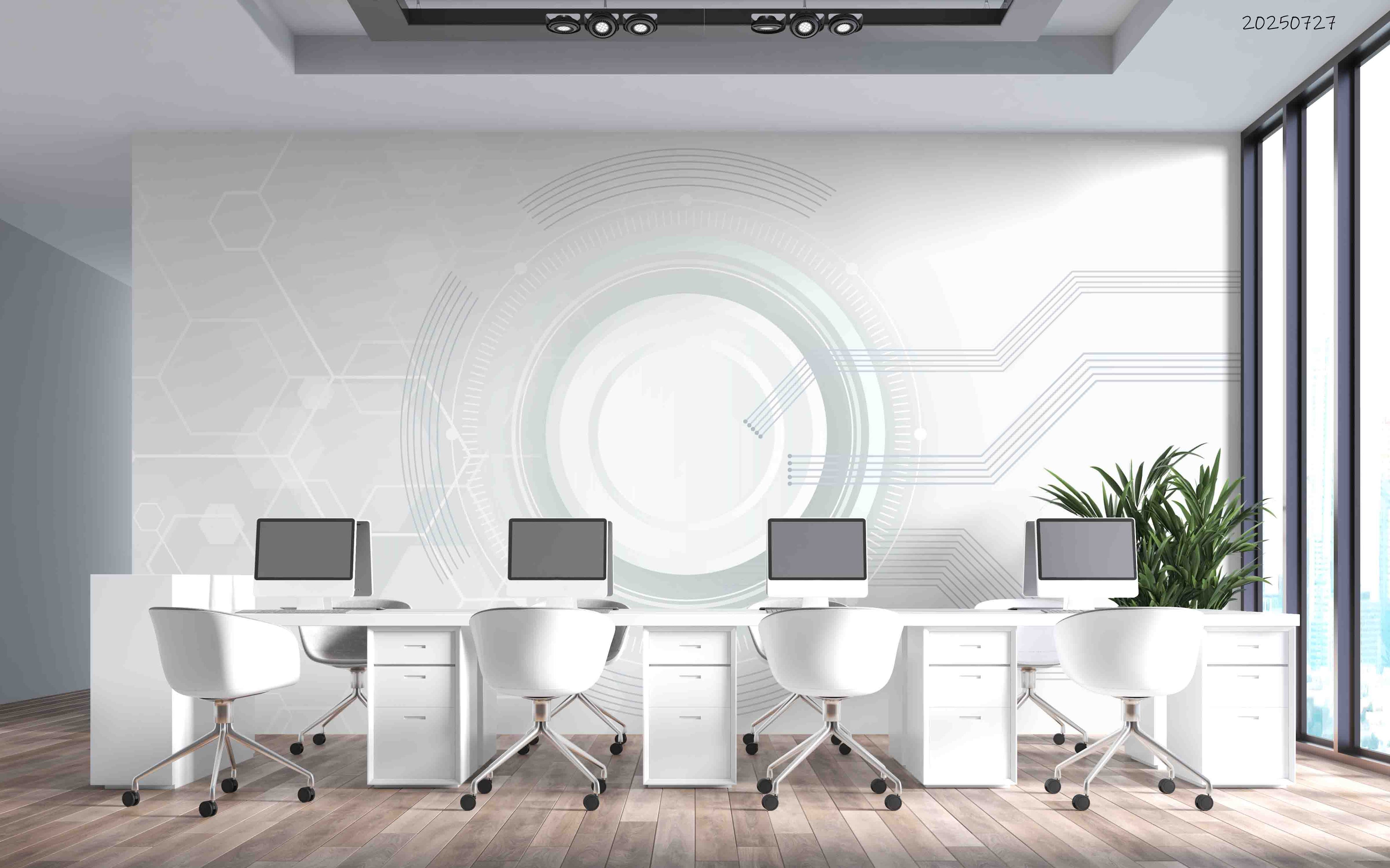 3D Office Business Technology Wall Mural Wallpaper 2