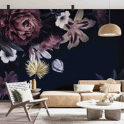 3D Flower Rose Lily Black Flower Bud Wall Mural Wallpaper YXL 533