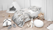 3D Animal Tree Giraffe Wolf Lamb Monkey Quilt Cover Set Bedding Set Duvet Cover Pillowcase 631
