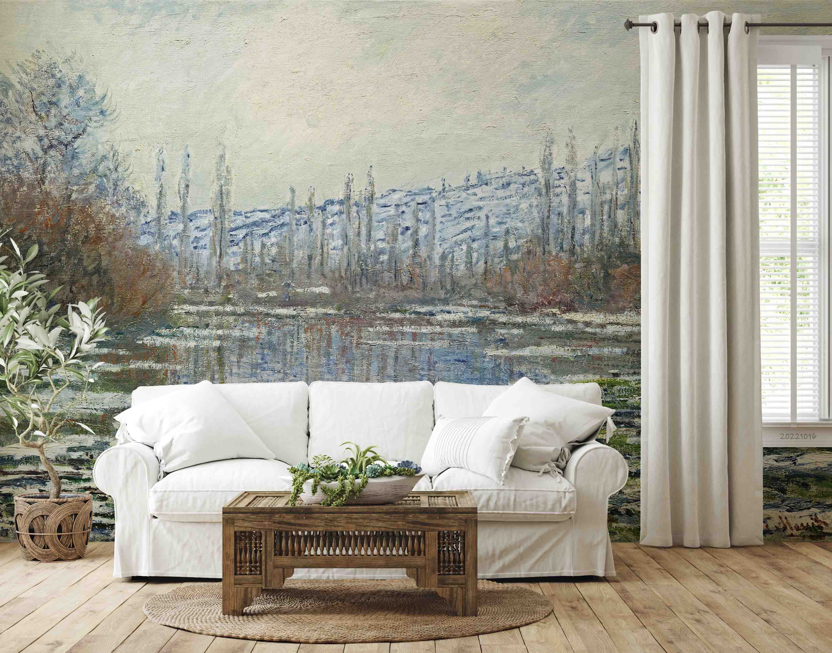3D Vintage Oil Painting Landscape Wall Mural Wallpaper GD 2987- Jess Art Decoration