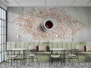 3D Restaurant Snack Bar Coffee Shop Wall Mural Wallpaper 32