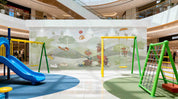3D Play Centre Amusement Park Funfair Carnie Cartoon Animals Mountains Wall Mural Wallpaper 9