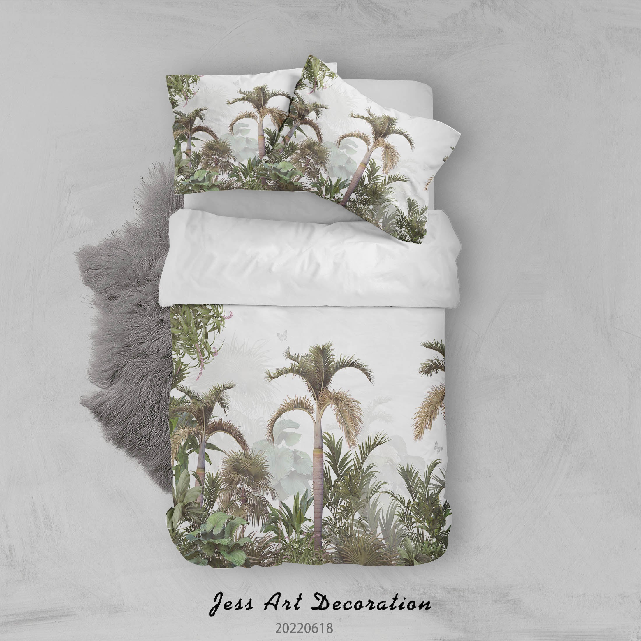 3D Selva Forest Tree Quilt Cover Set Bedding Set Duvet Cover Pillowcase 670