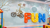 3D Play Centre Amusement Park Funfair Carnie Cartoon Animals Wall Mural Wallpaper 17