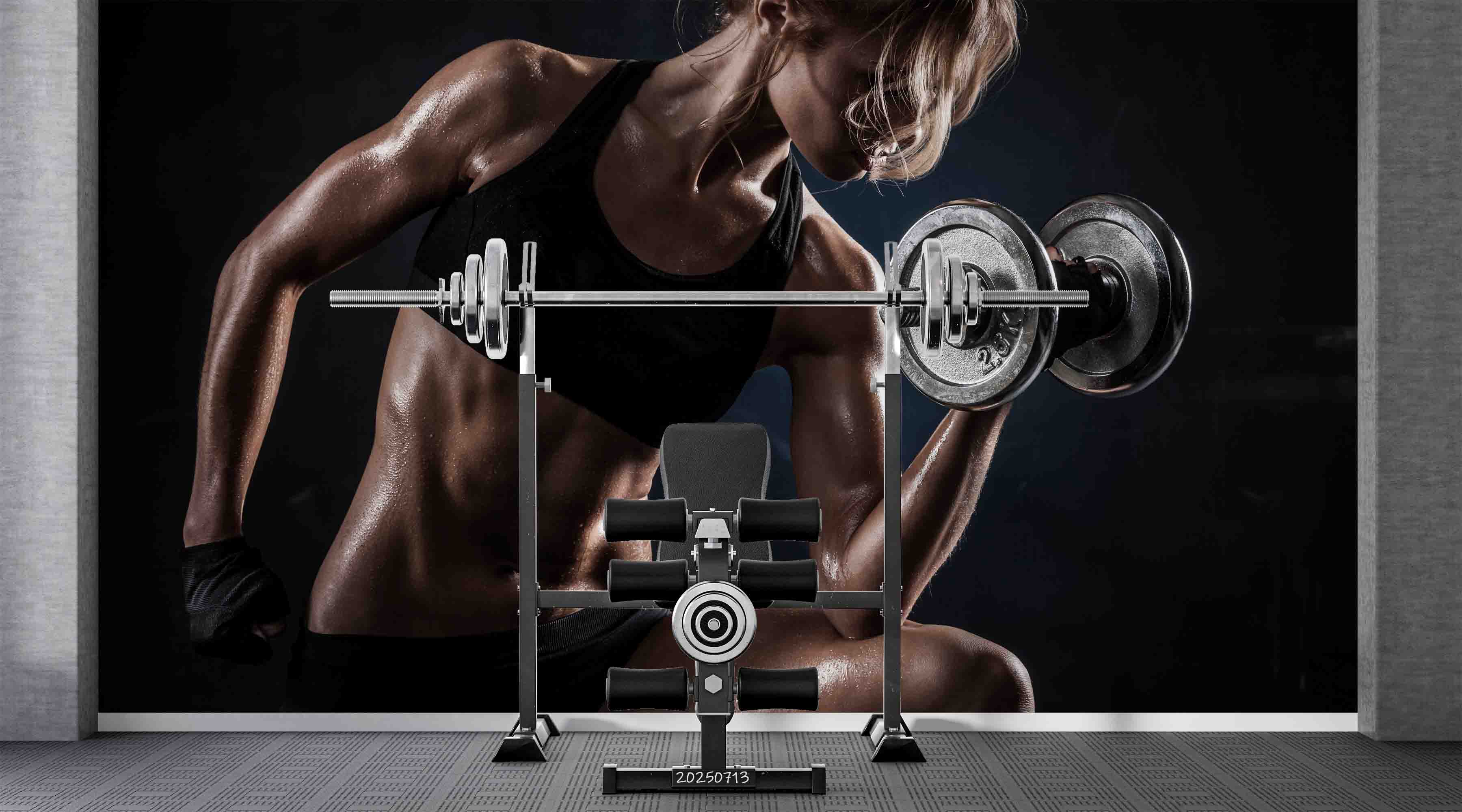 3D Gym Fitness Gymnasium Dumbbell Wall Mural Wallpaper 72