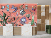 3D Salon Shop Beauty Salon Manicure Set Manicure Tools Wall Mural Wallpaper 35