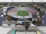 3D City Architecture Stadium Tree Wall Mural Wallpaper YXL 221