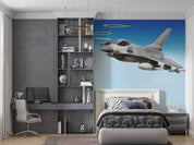 3D Military F16 Fighter Wall Mural Wallpaper GD 5469- Jess Art Decoration
